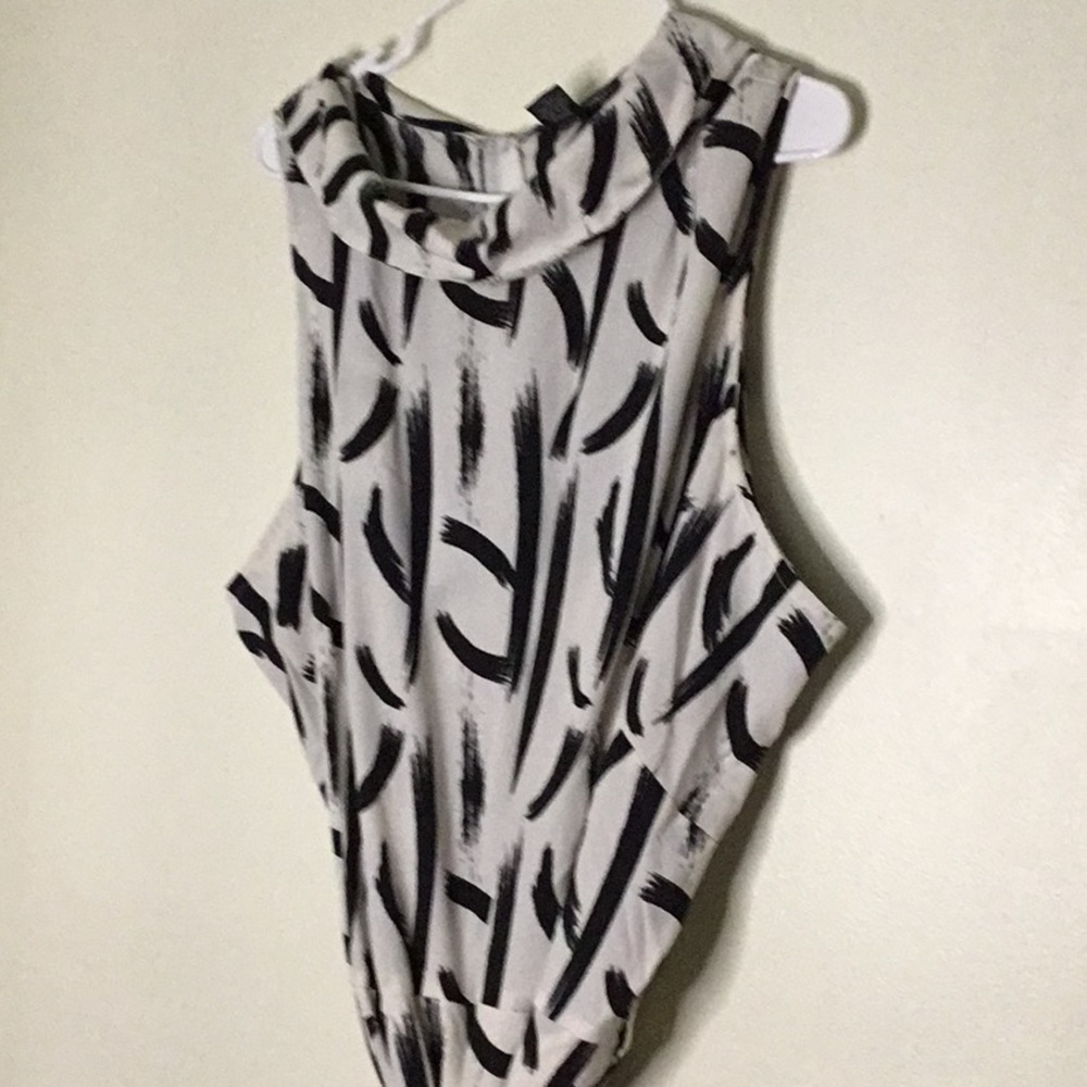 Black and white jumpsuit